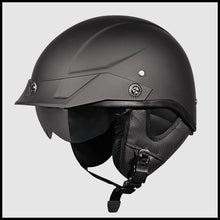 تحميل الصورة في معرض الصور SMK HELMET HALF FACE PATRIOT MATT BLACK 