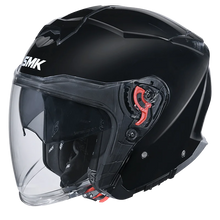 تحميل الصورة في معرض الصور SMK HELMET GTJ SOLID GLOSS BLACK 