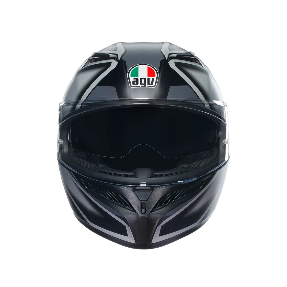 AGV K3 DOT(E2206) - COMPOUND MATT BLACK/GREY