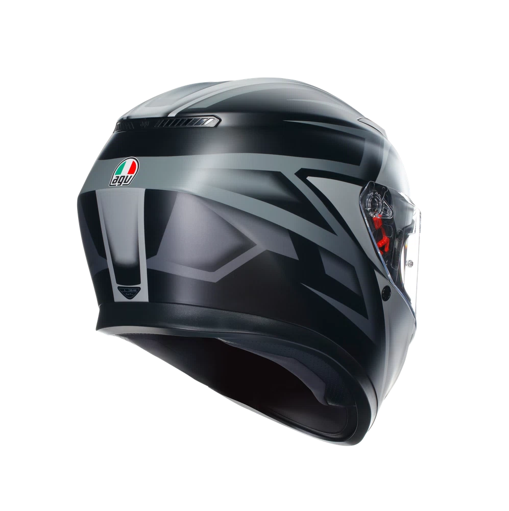 AGV K3 DOT(E2206) - COMPOUND MATT BLACK/GREY