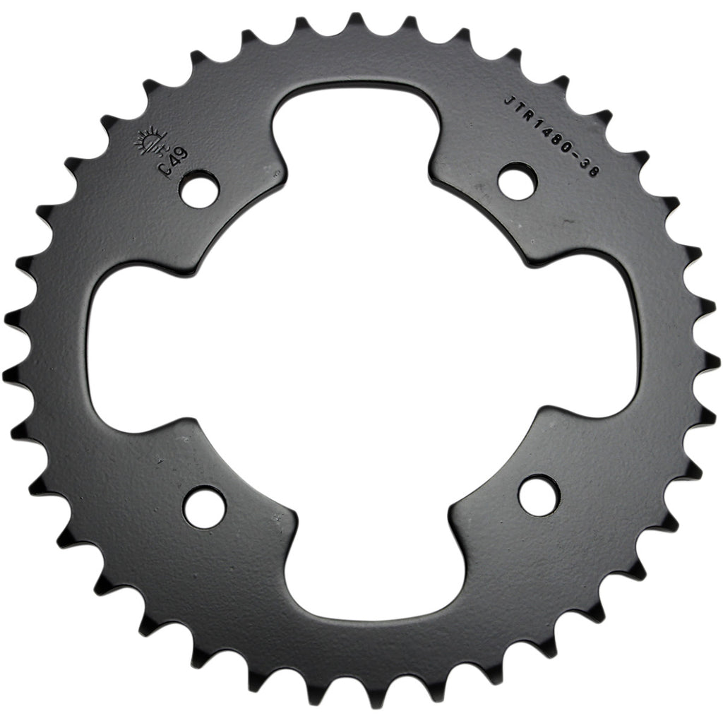 JT SPROCKETS JTR1480.38 REAR REPLACEMENT SPROCKET 38 TEETH 520 PITCH NATURAL C49 HIGH CARBON STEEL