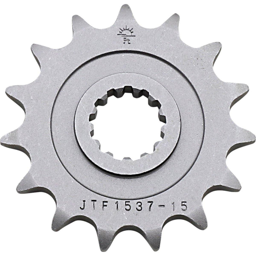 JTF1537.15 FRONT REPLACEMENT SPROCKET 15 TEETH 525 PITCH NATURAL STEEL - Alhawee Motors