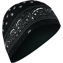 تحميل الصورة في معرض الصور ZAN HEADGEAR BEANIE SPRT PAISLEY BLACK - Alhawee Motors 