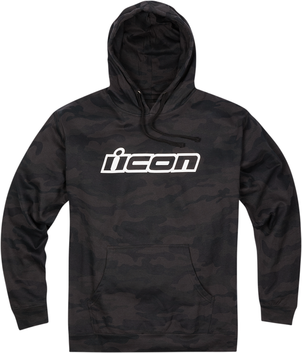 ICON HOODY CLASICON BK CAMO LG