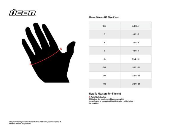 ICON GLOVE PUNCHUP CE BLACK