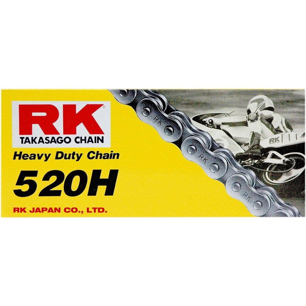 RK HEAVY DUTY 520 NON-SEAL DRIVE CHAIN CARBON ALLOY STEEL - Alhawee Motors