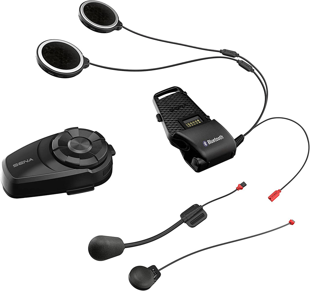 Sena 10S-01D Motorcycle Bluetooth Headset Communication System (Dual Pack)