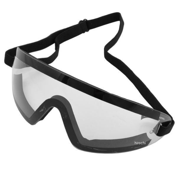 WRAP AROUND WIDE VISION GOGGLES BLACK LENSES CLEAR
