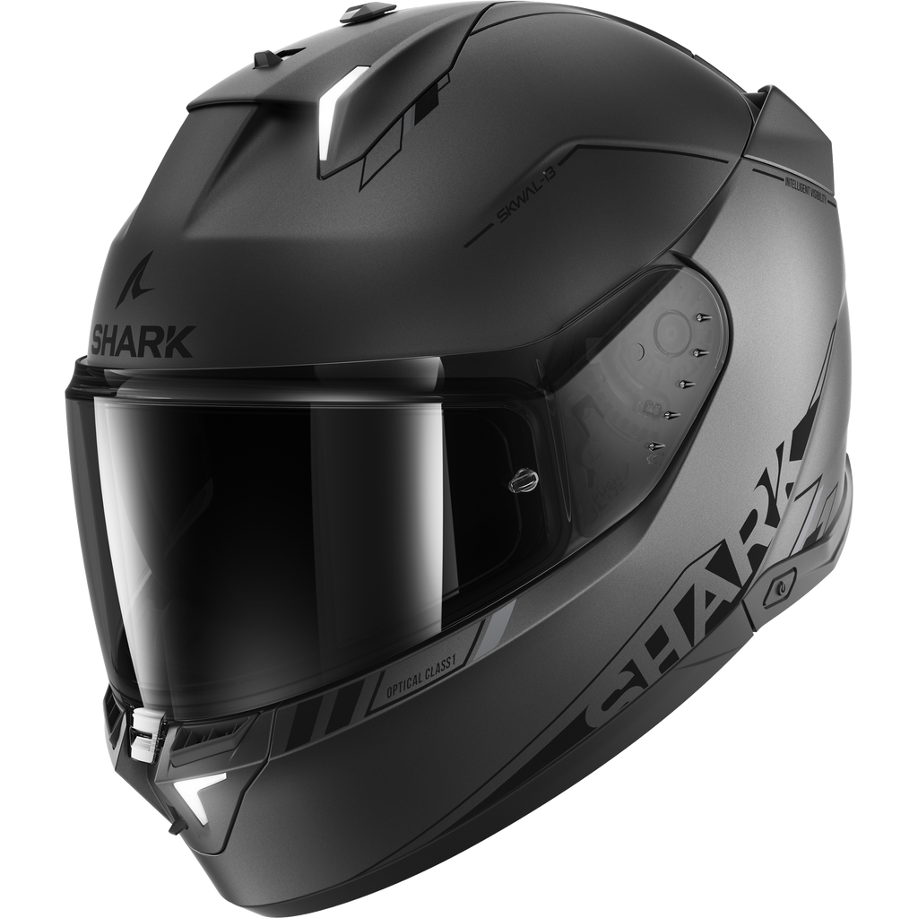 SHARK SKWAL i3 BLANK SP HELMET MAT ANTHRACITE BLACK SILVER