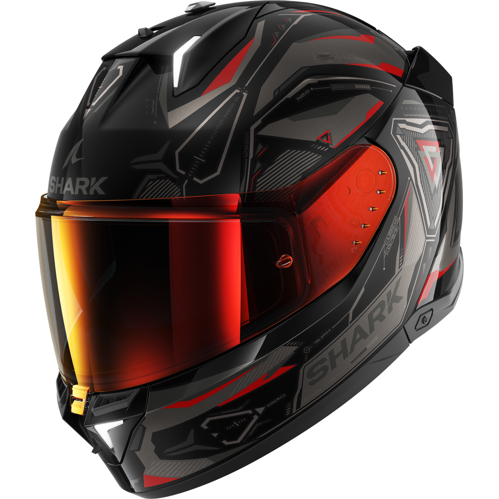 SHARK SKWAL i3 LINK HELMET BLACK ANTHRACITE RED