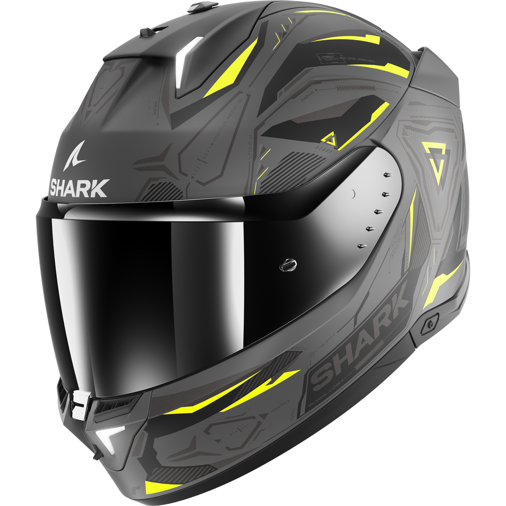 SHARK SKWAL i3 LINK HELMET MAT ANTHRACITE YELLOW BLACK