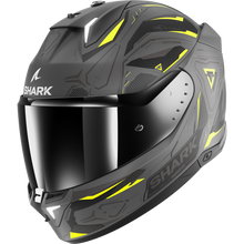 تحميل الصورة في معرض الصور SHARK SKWAL i3 LINK HELMET MAT ANTHRACITE YELLOW BLACK 