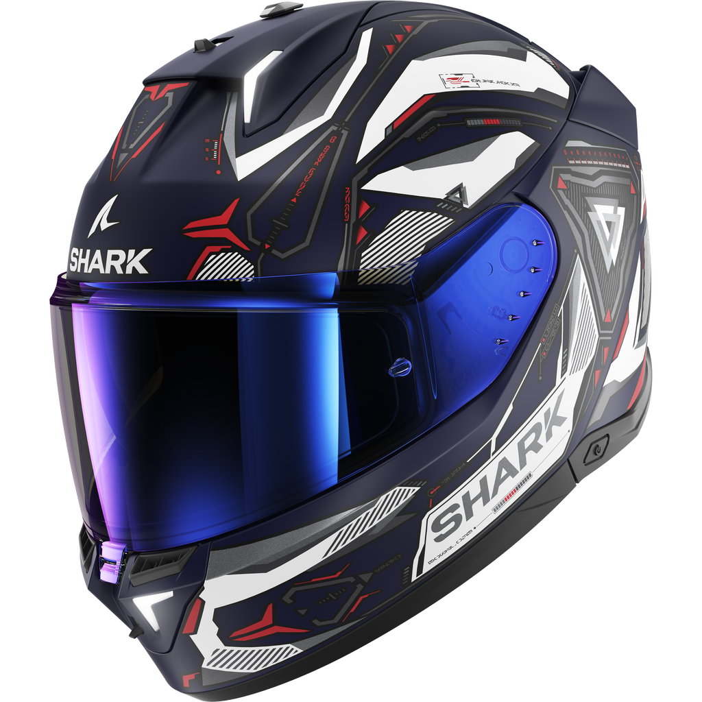 SHARK SKWAL i3 LINK HELMET MAT BLUE WHITE RED