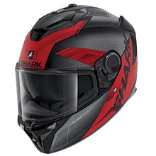 Load image into Gallery viewer, SHARK SPARTAN GT ELGEN MAT BLACK ANTHRACITE RED - Alhawee Motors