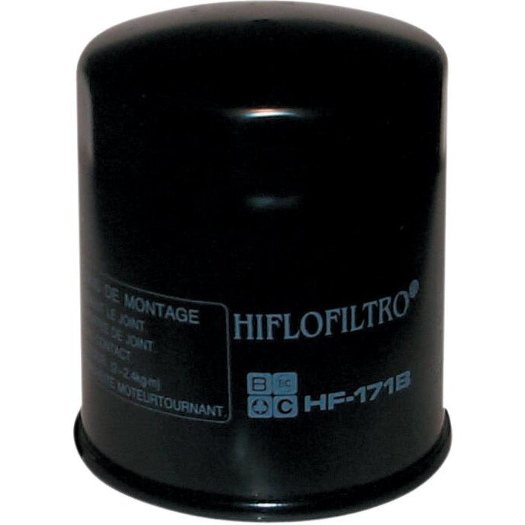 HIFLOFILTRO HF170B OIL FILTER SPIN-ON PAPER GLOSSY BLACK SPORTSTER - Alhawee Motors