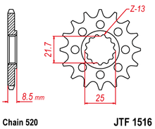 Load image into Gallery viewer, SPROCKET FRONT 16T 520