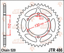 Load image into Gallery viewer, SPROCKET REAR 47T 520